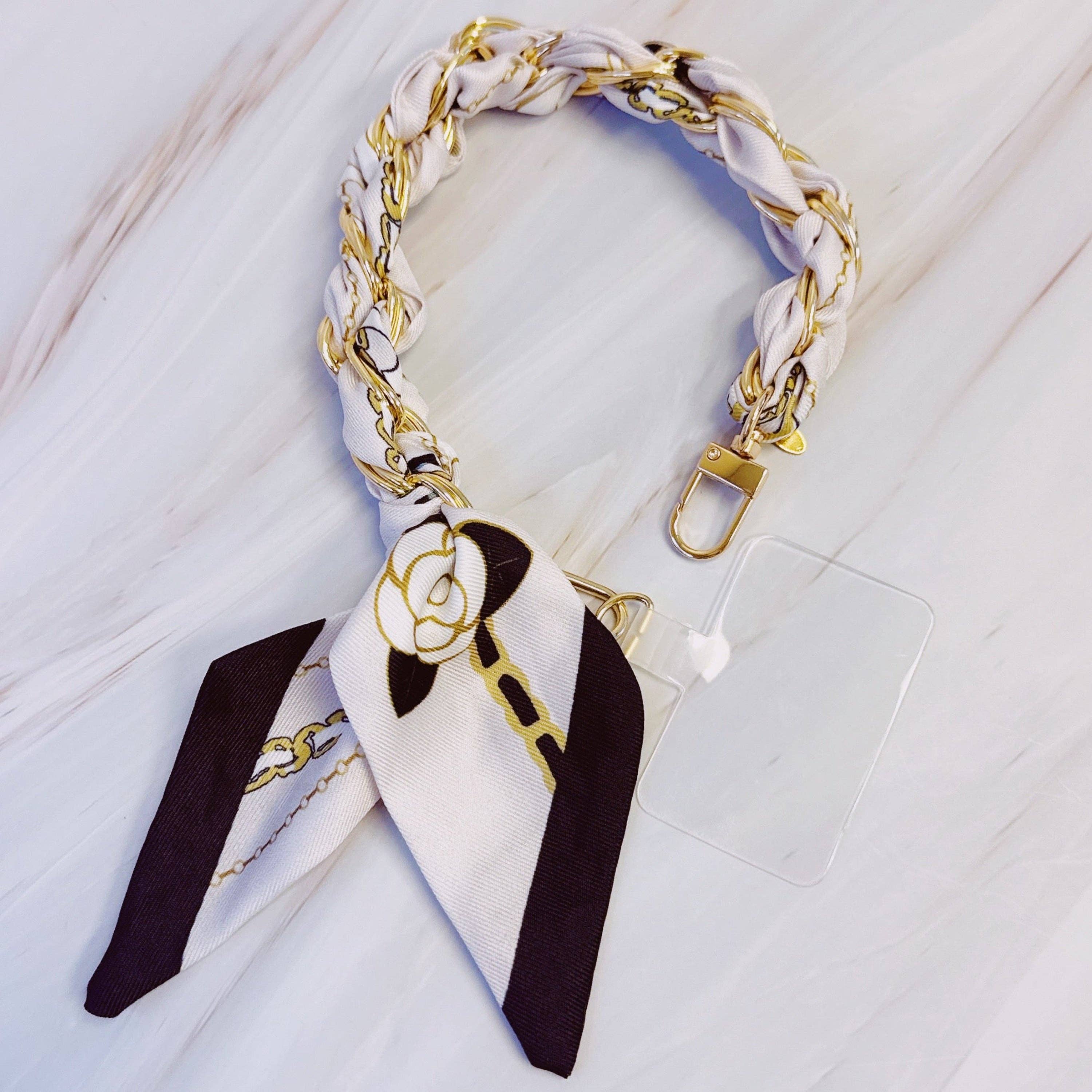 Ellison+Young – wholesale Phonecase strap – Braided Scarf Chain Phone Lanyard0