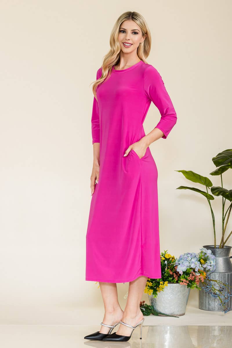 Celeste Clothing - Vente Robe – femme - ROBE À SUPERPOSER CLASSIQUE AVEC POCHES -CD4387521