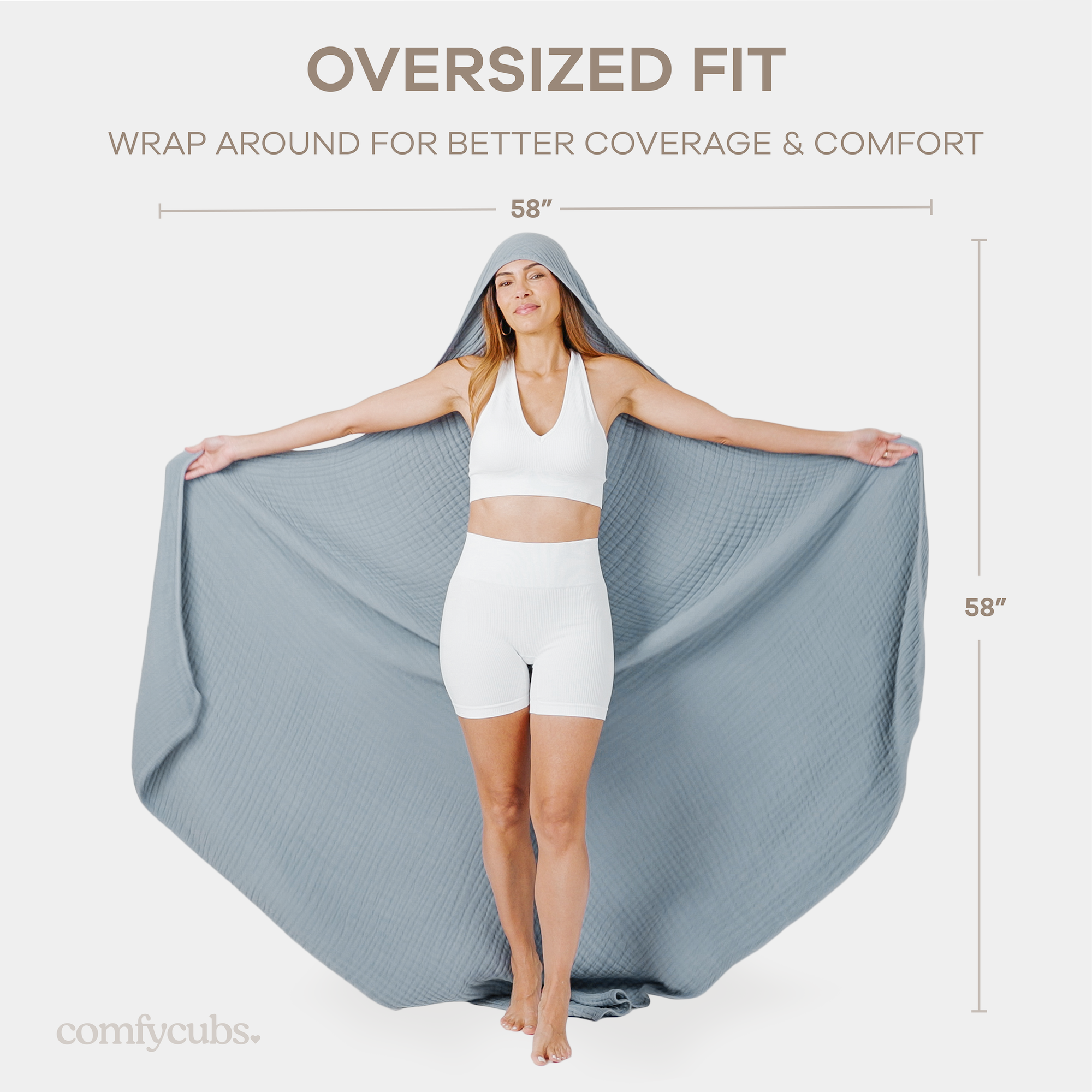 Comfy Cubs - Wholesale Bath Towel - Adult Hooded Towel, Large Hoodie Blanket by Comfy Cubs
18