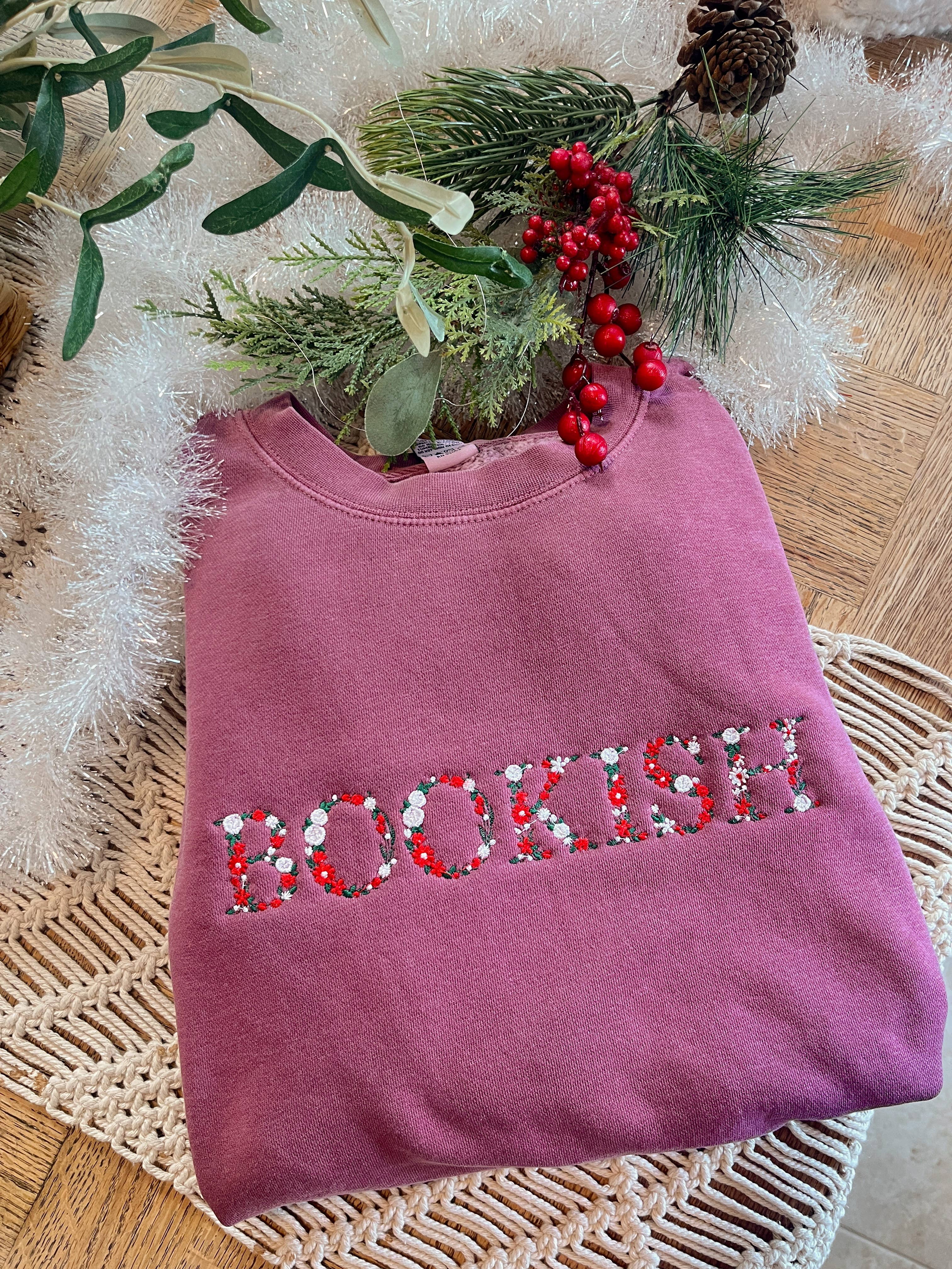 Threaded By Sabrina - Wholesale Sweatshirt - Women's - Bookish Christmas Sweatshirt1