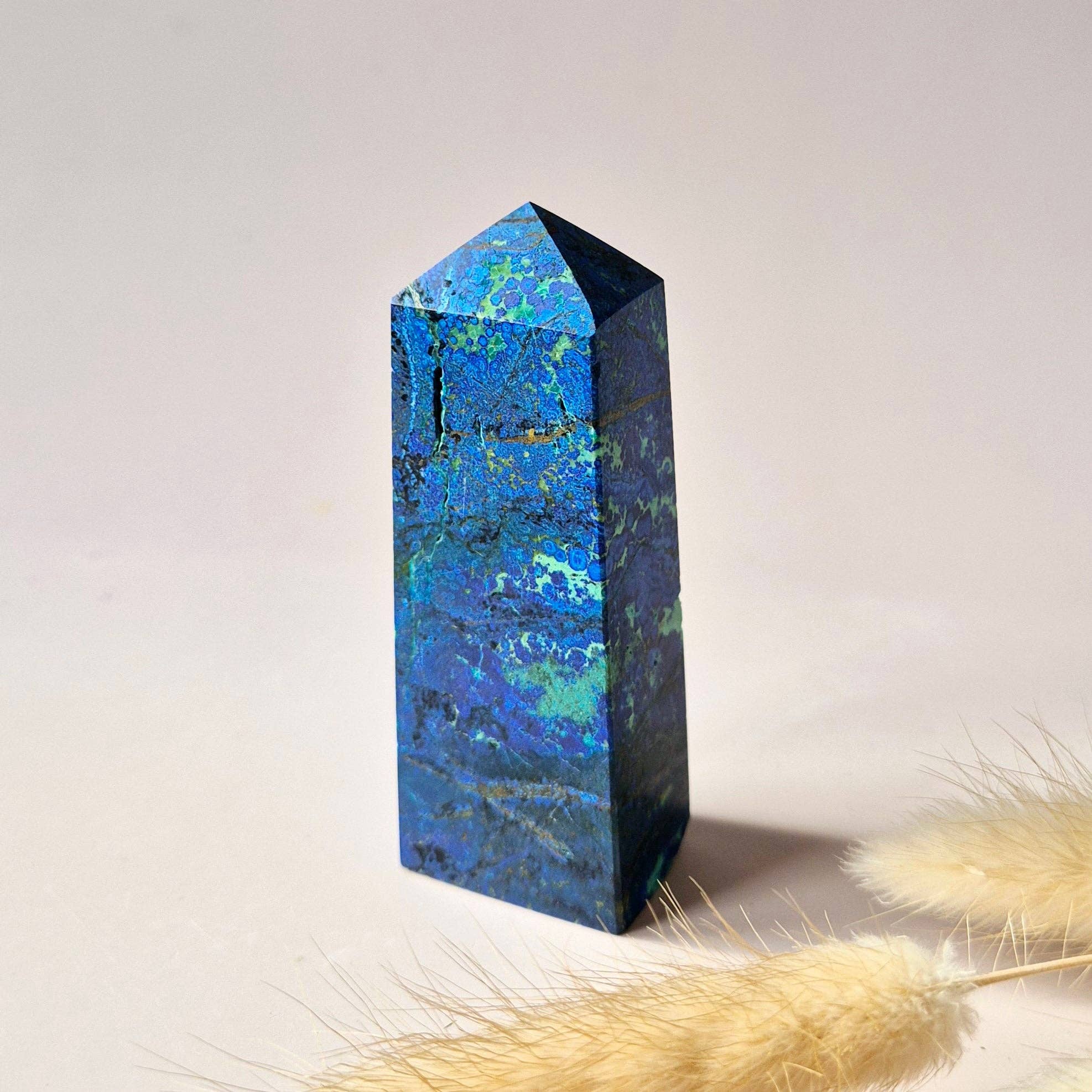 Moonlight Gemstones - Wholesale Spiritual Stone/Crystal - Rare Gemstone Azurite Tower – #3 120 grams pure mystery & intuitive power3