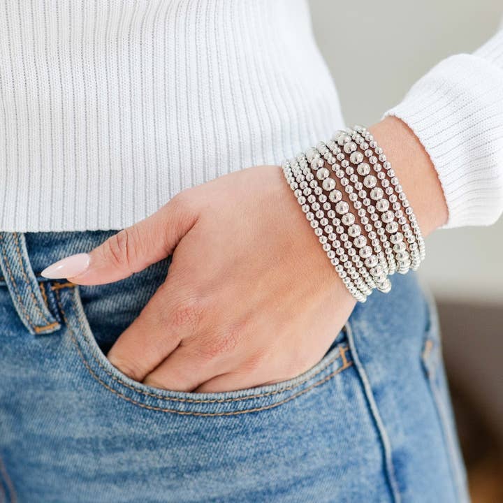 Splendid Iris - Wholesale Beaded Bracelet - 6mm Beaded Bracelet3