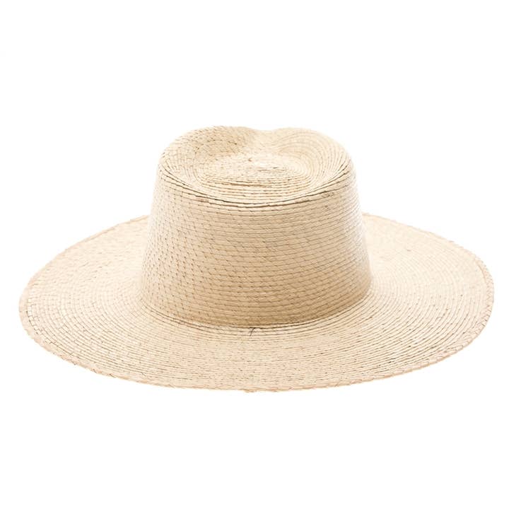DNMC - Wholesale Straw Hat - Women's - Mexican Palm Leaf Straw Rancher Hat - Flat Brim3