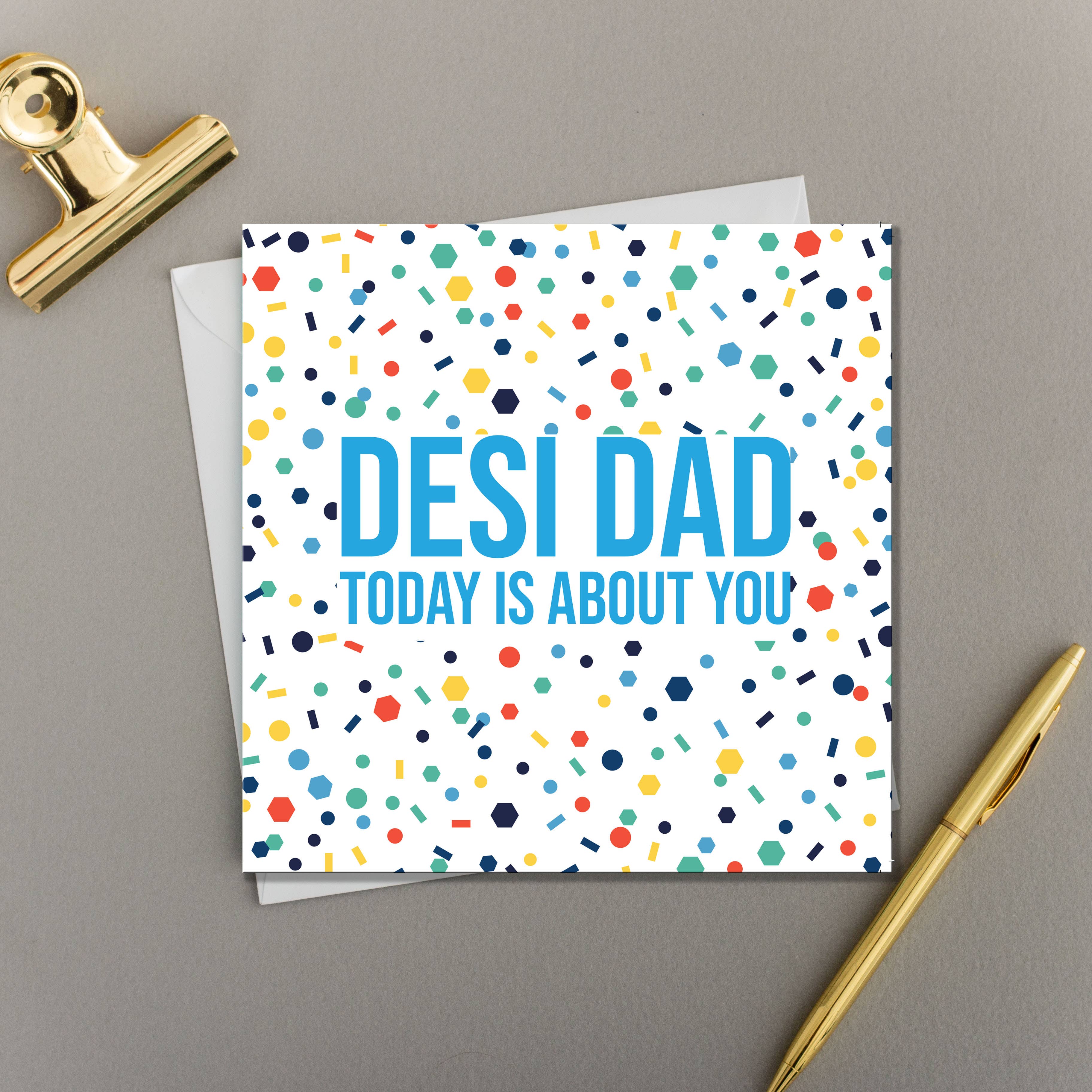 Eastern Print Studio – wholesale Father’s Day card – x6 PAPA | Confetti Collection2