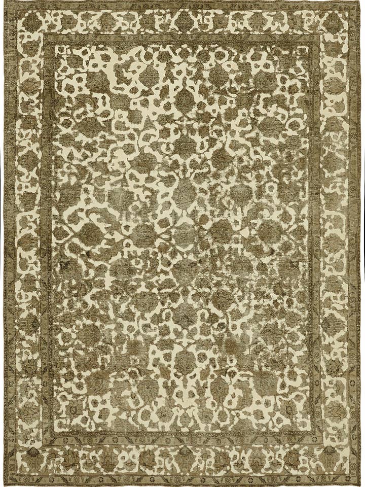10x13 Beige Handgefertigter Großer Teppich - 44300 für den Großhandel von RUG N CARPET