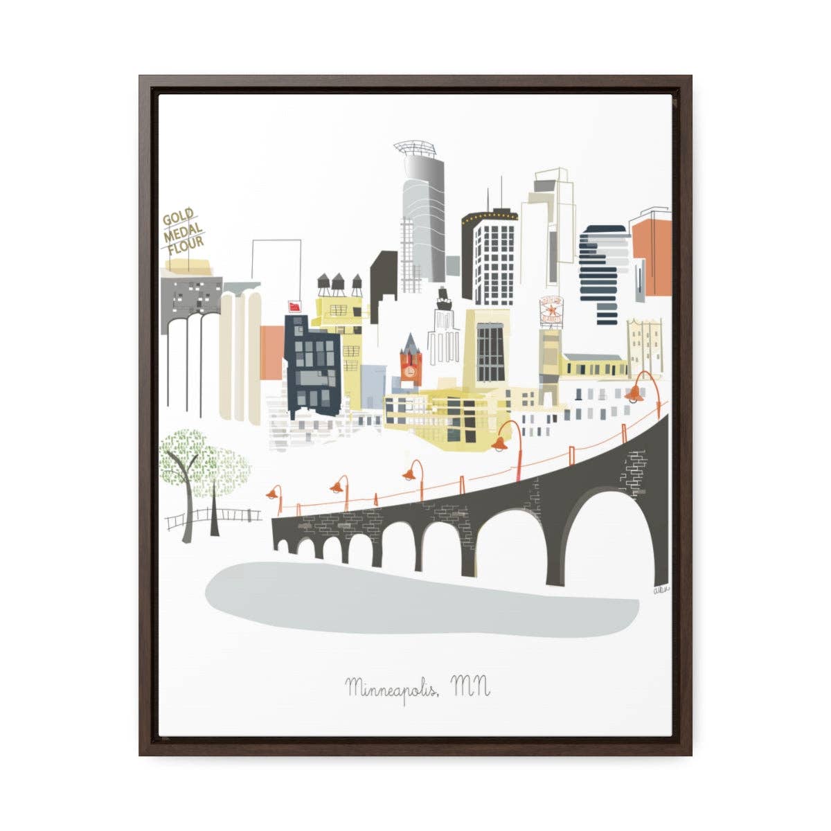 Albie Designs - Wholesale Art Print - Minneapolis, MN City Print4