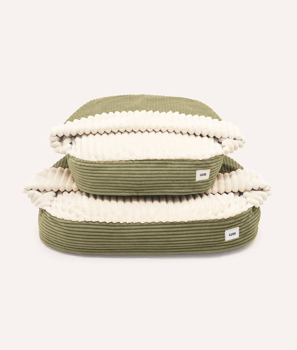 CAFIDE - Vendita all'ingrosso Letto - Cani - Letto per Cani con Cappuccio Verde Velluto, Maso2