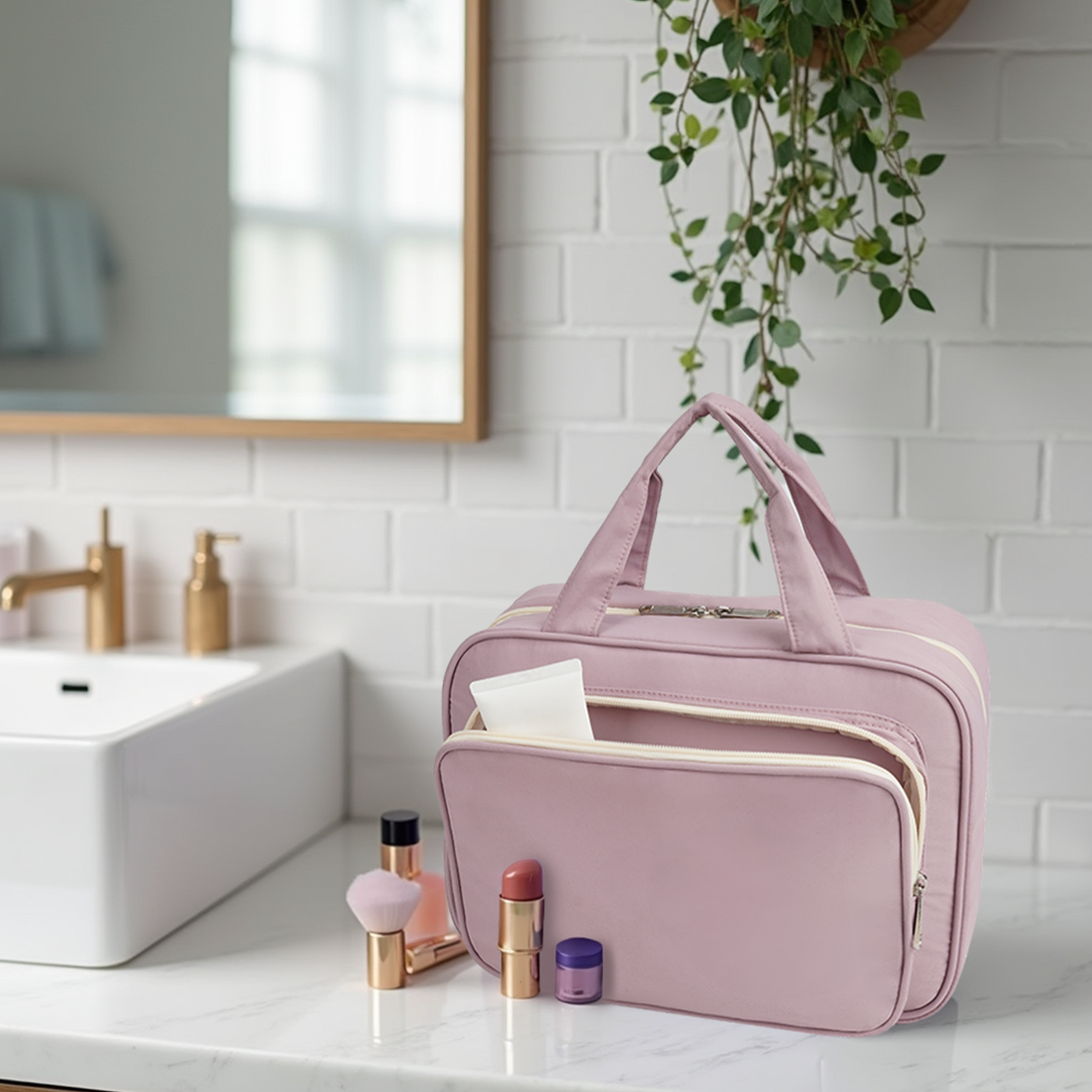 wandf - Wholesale Toiletry Bag - Women's - Large Capacity Waterproof Hanging Toiletry Bag Travel Bag51