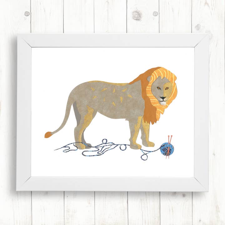Lion Kunstdruck für den Großhandel von Whimsy Spot