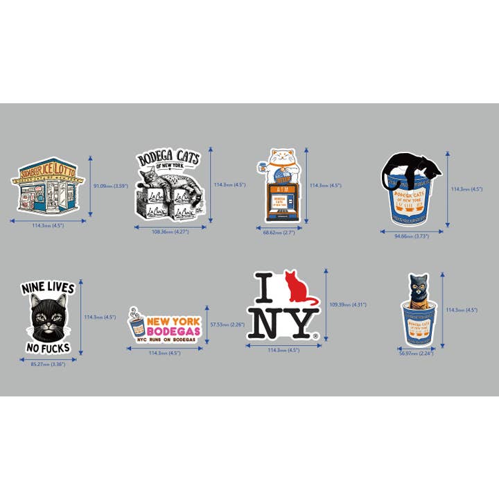 Bodega Cats of New York - Wholesale Sticker - Bodega Cats of New York 4.5" Sticker (Ski Mask)3