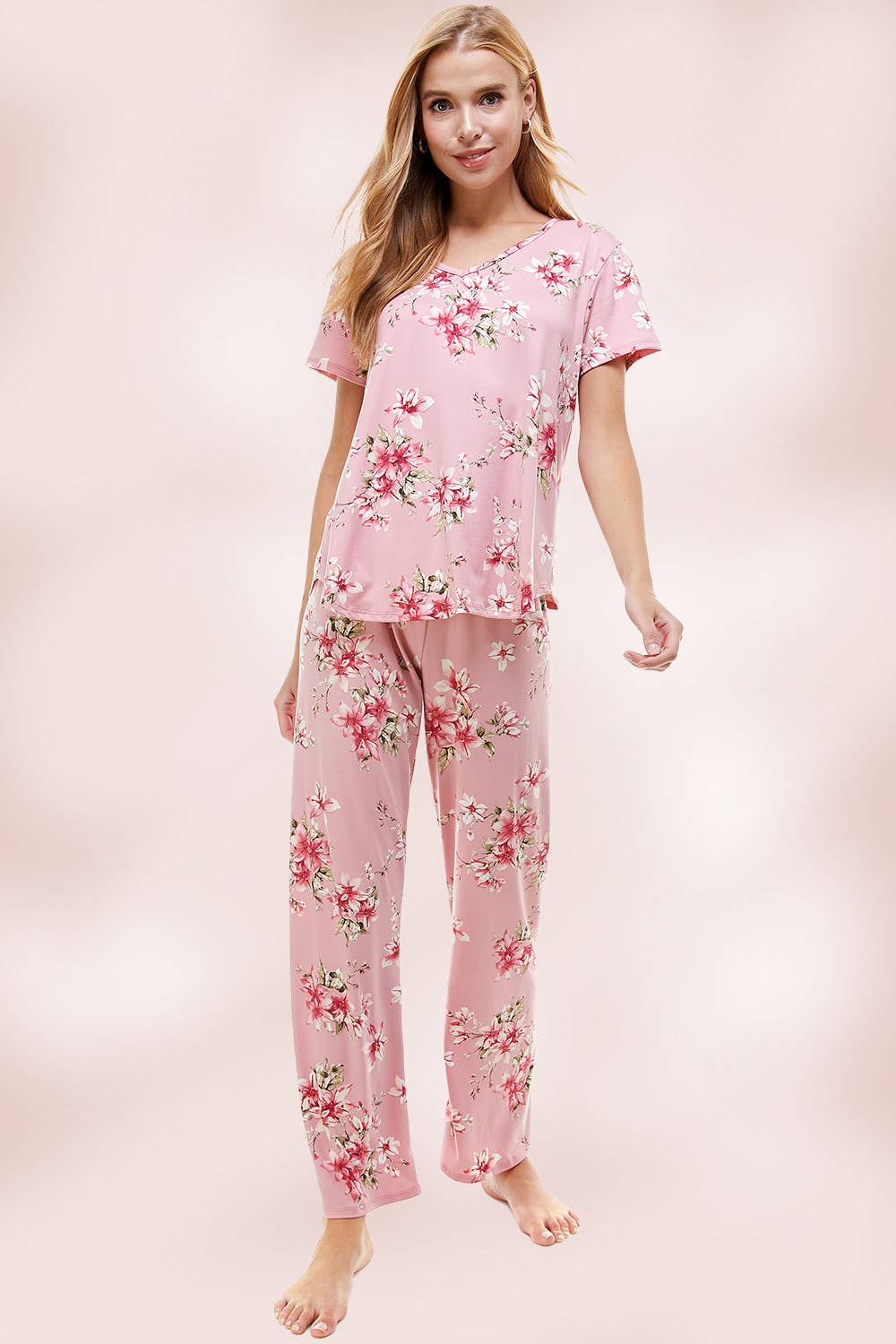 MILEY + MOLLY - Wholesale Lounge Set - Women's - LOUNGEWEAR SET FOR WOMEN'S FLORAL PAJAMA10