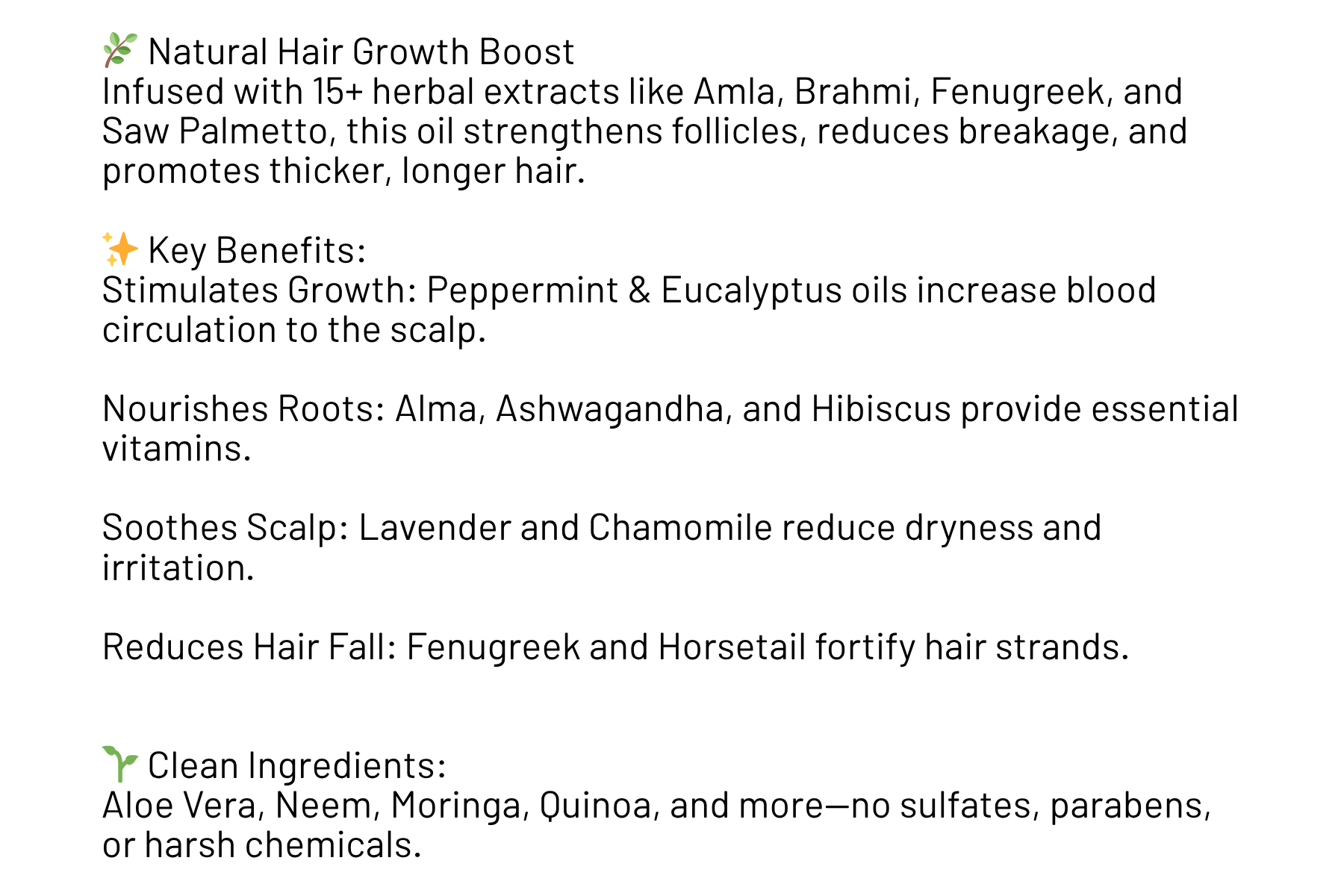 Halian's Creations - Vente Huiles pour cheveux - Huile de Croissance Capillaire aux Herbes4