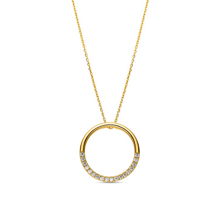 Collar Luxenter de Plata de Ley 925 y Circonita Brillante acabado en rodio - Myna for wholesale by Luxenter