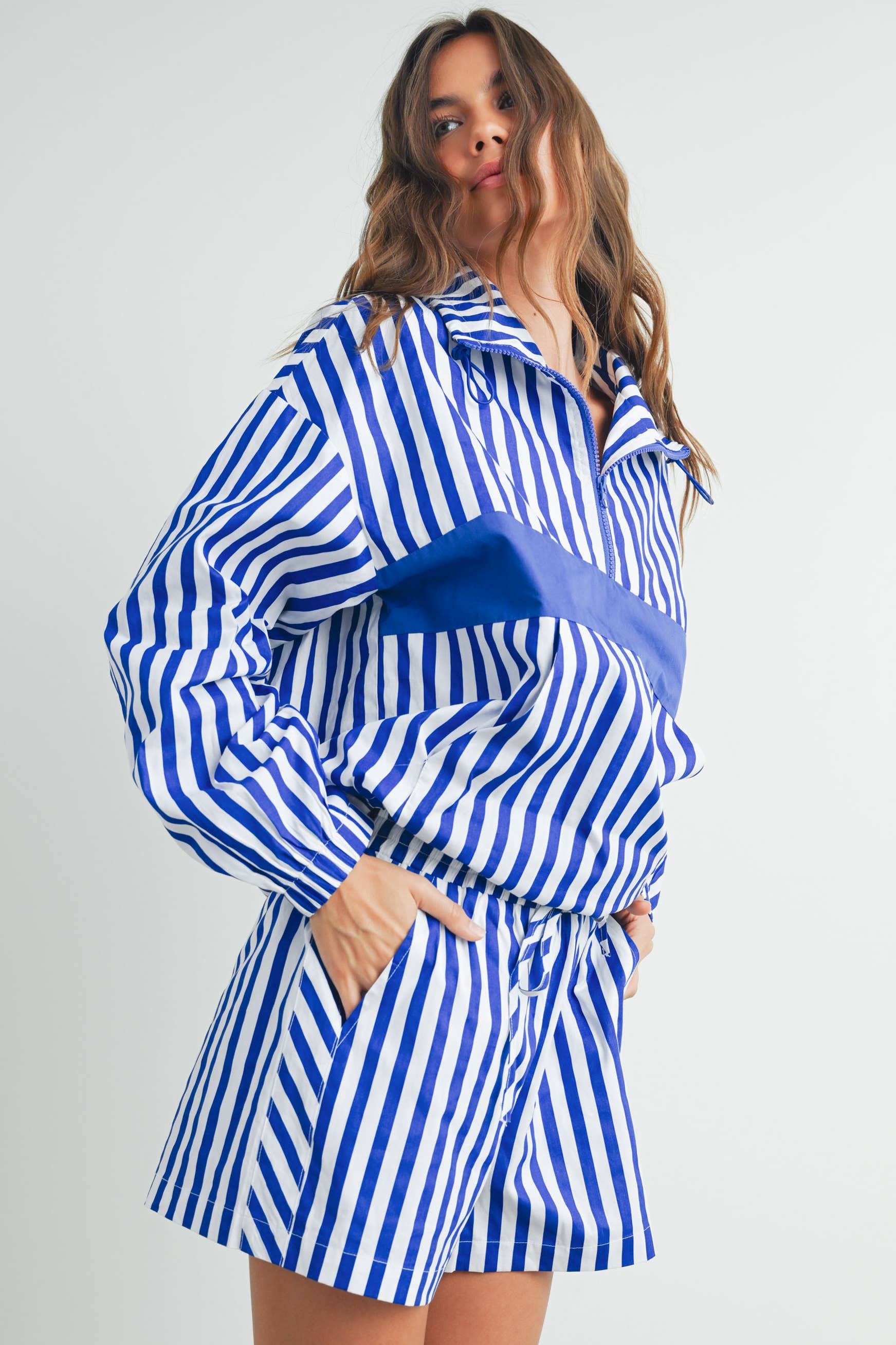 BUTTERMELON - Wholesale Sweatshirt - Women's - Drawstring Turtleneck Jacket - BMT75336