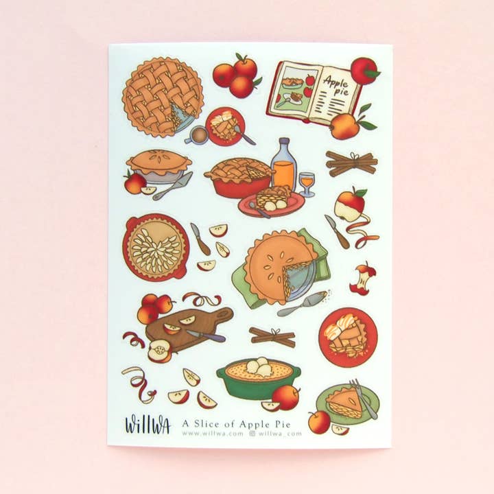 Sticker Sheet - A Slice of Apple Pie for wholesale by Willwa