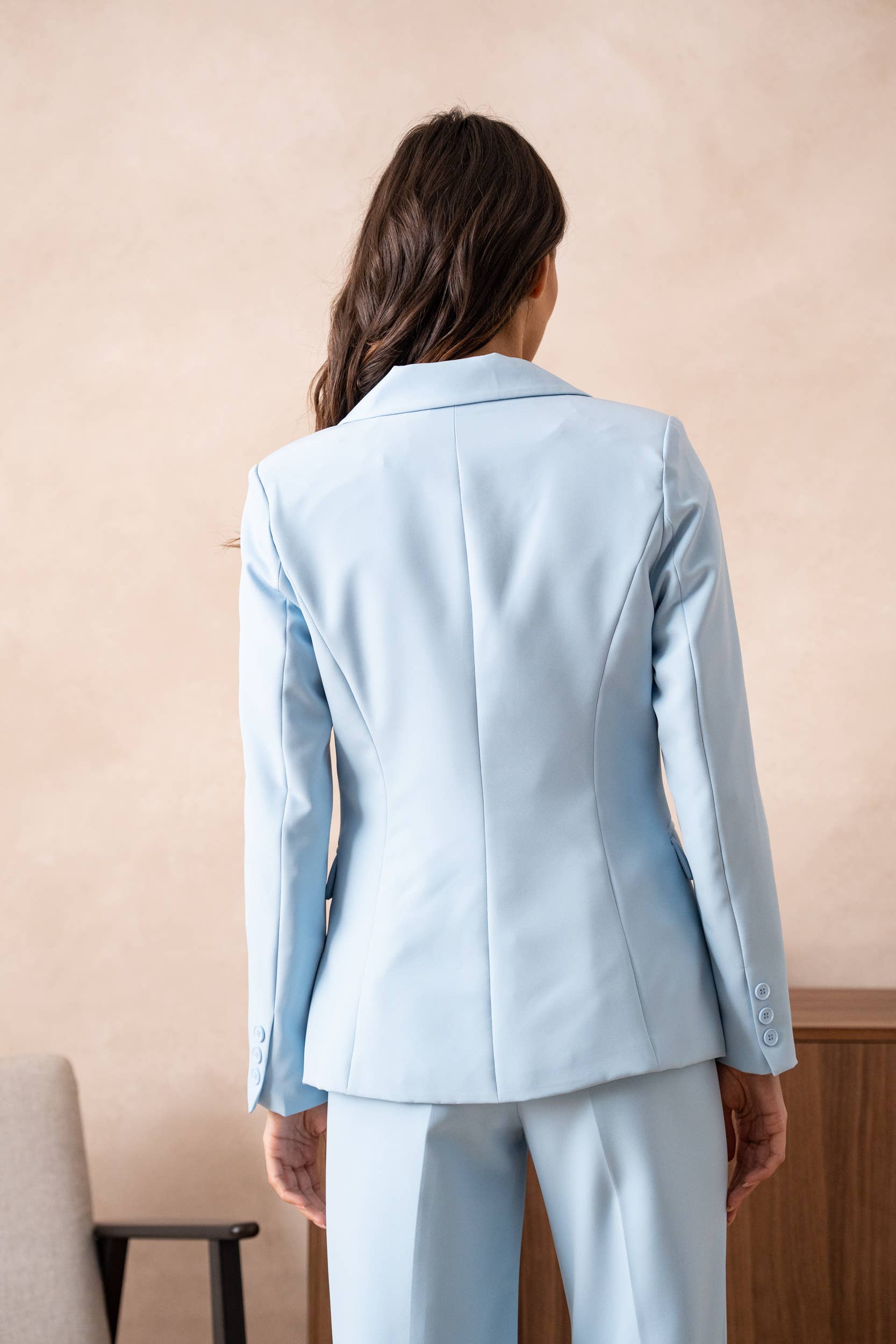 Attentif Paris - Wholesale Suit Jacket - Women's - [Timeless] Fitted single-button plain jacket49