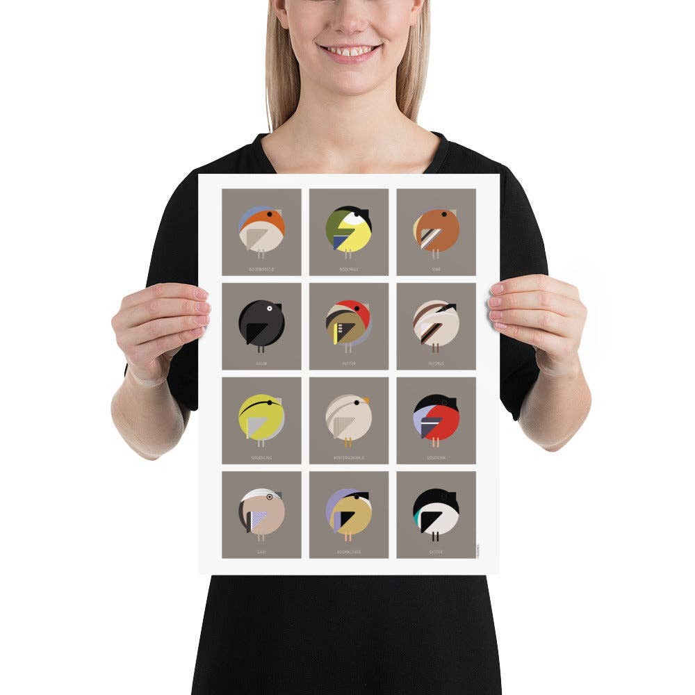 Burones - Wholesale Art Print - Artprint Nederlandse tuinvogels5