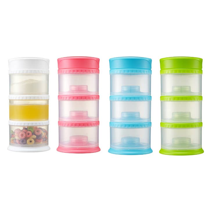 Innobaby on Faire - Wholesale Food Storage Container - Stackable Baby Formula & Snack Storage Dispenser 3Tier Tower