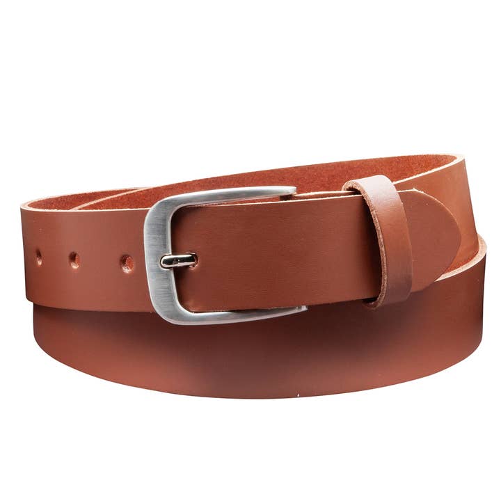 Cintura da 35 mm prodotta in Germania EH428-SL marrone chiaro per la vendita all'ingrosso da parte di A-Venten GmbH