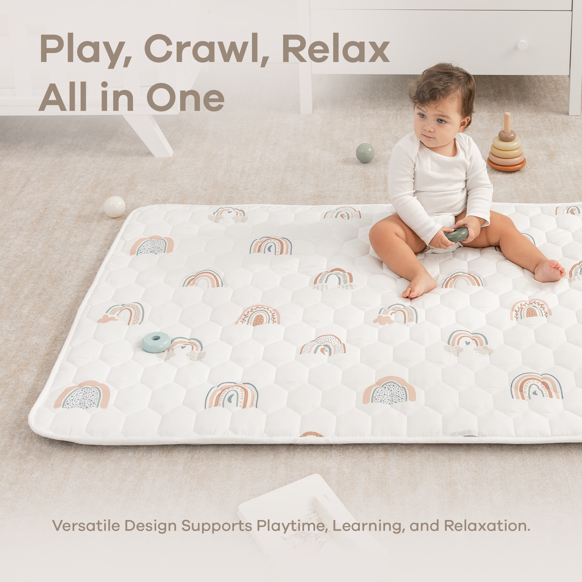 Comfy Cubs - Wholesale Play Mat - Kids & Baby - Premium Play Mat, Quilted Baby Mat for Floor by Comfy Cubs62