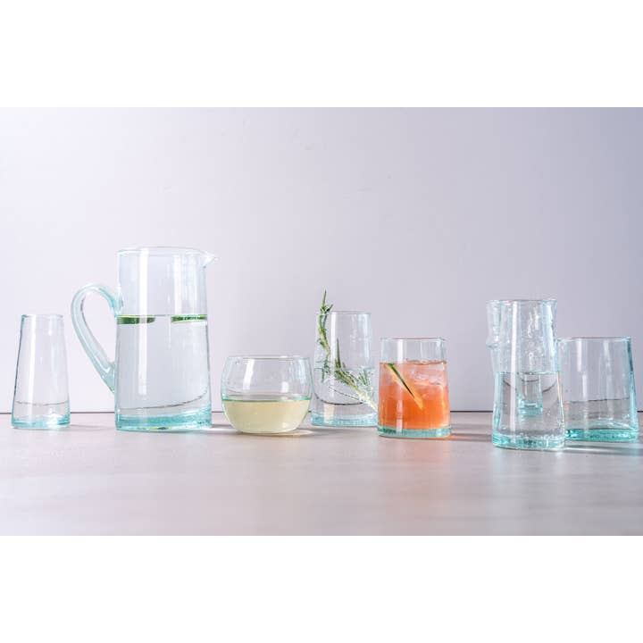 Verve Culture – wholesale Drinking glass/cup – Moroccan Beldi Glassware - Clear