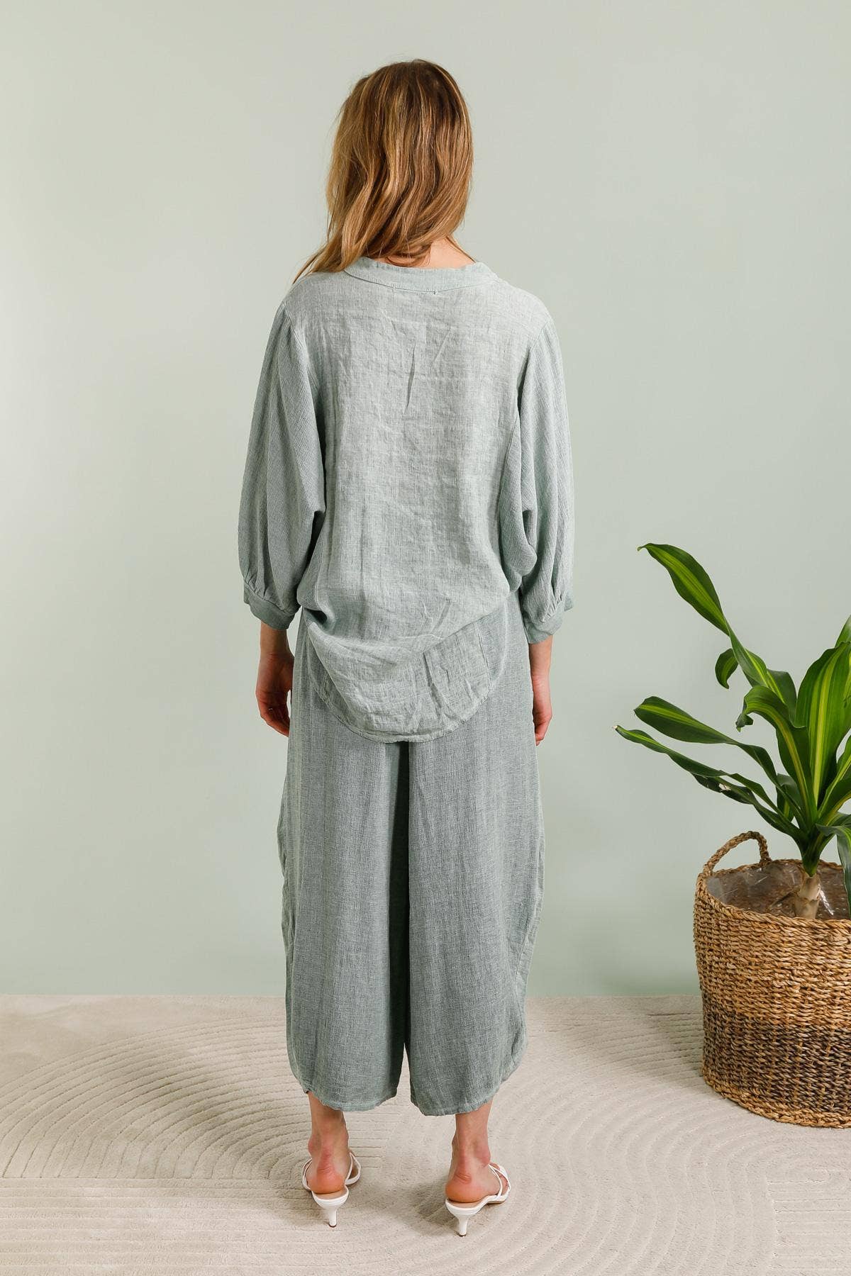 LÉA & LUC - Wholesale Pants - Women's - 100% Linen Trousers REF. 95309