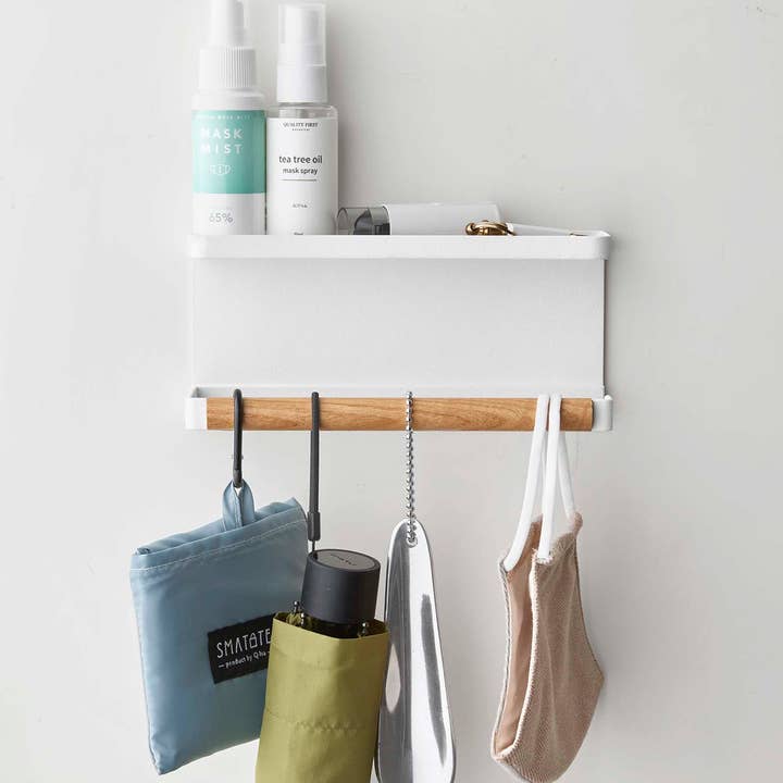 Yamazaki Home - Wholesale Umbrella Stand - Magnetic Umbrella Holder - Steel + Wood