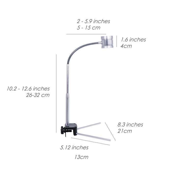 HIRO AQUATICS – Großhandel Akzent-/Schreibtischleuchte – 2-in-1-Vollspektrum-LED-Leuchte zum Aufstecken und Aufstecken für Aquarien