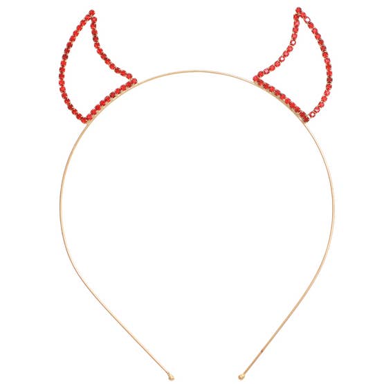 Devil Horn haarband - Zilver voor wholesale door Western Fashion