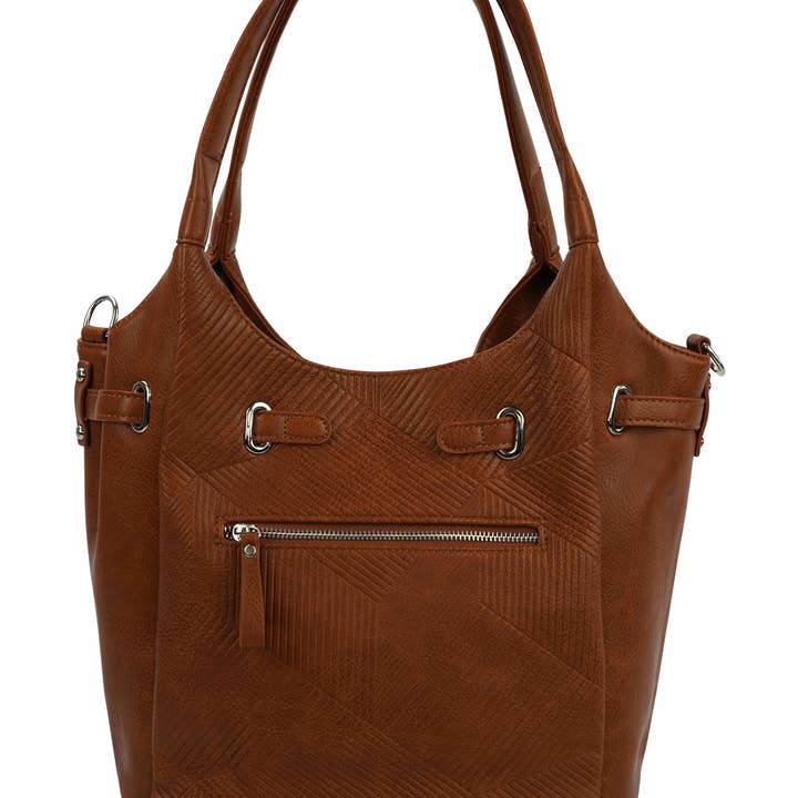 HJS - Vente Porte-document – femme - Sac à bandoulière 'PAIGE' - Élégant sac avec détail chaîne9