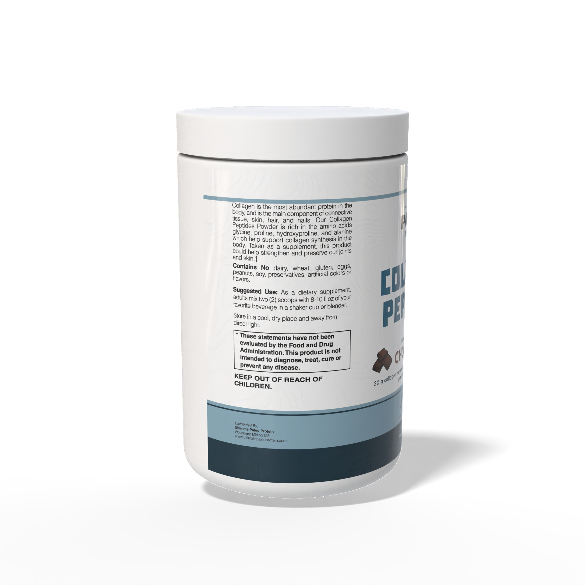 Ultimate Paleo Protein - Wholesale Proteïne/superfoodpoeder - Collageenpeptidenpoeder, chocolade2