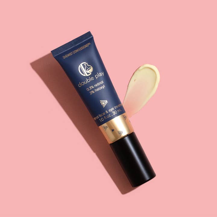 Chemist Confessions – wholesale Eye cream/gel – Double Play Face & Eye Treatment | Retinol + Peptides4