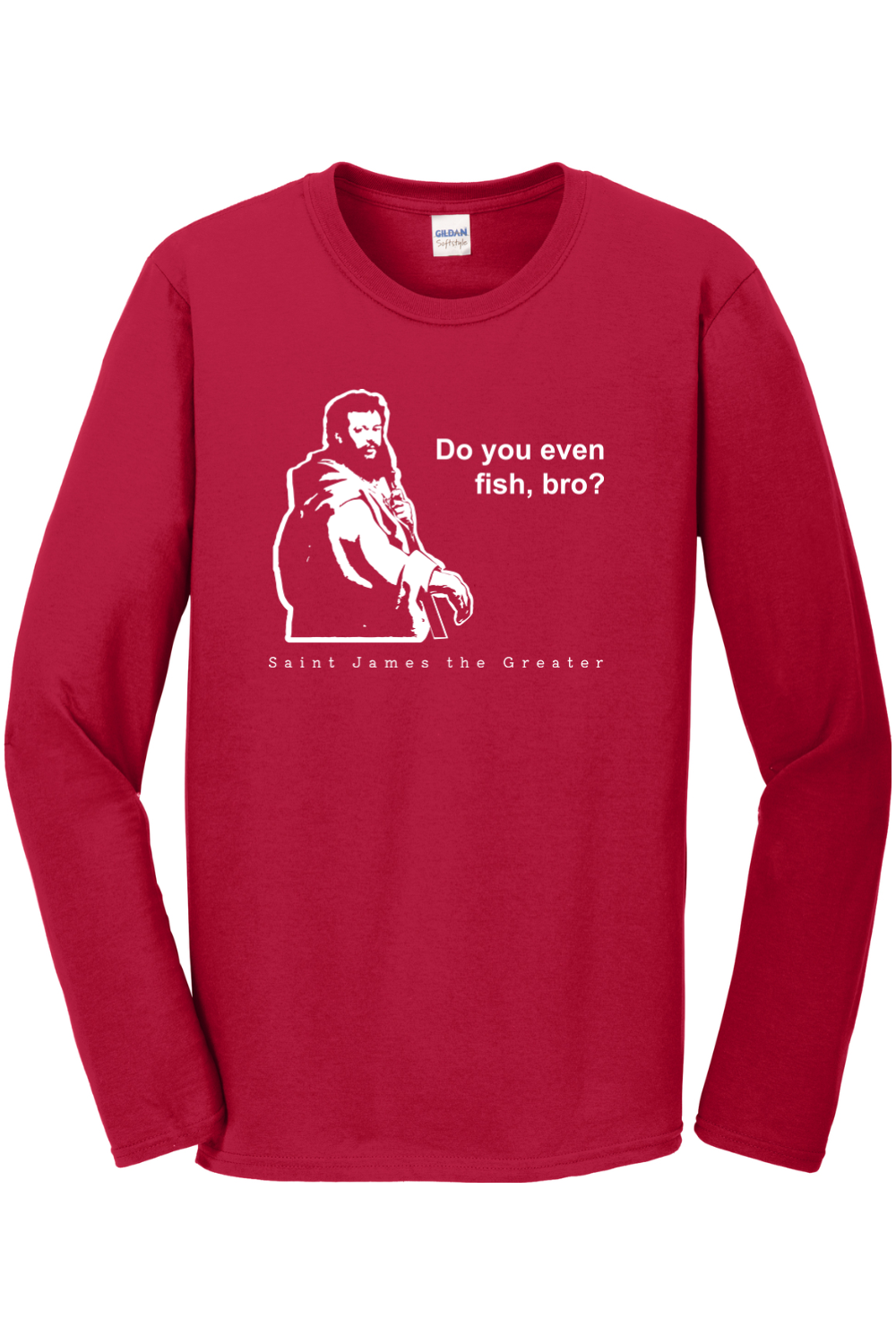 Sock Religious - Wholesale Screen Printed T-Shirt - Unisex - Do you even fish, bro? - St. James Long Sleeve0