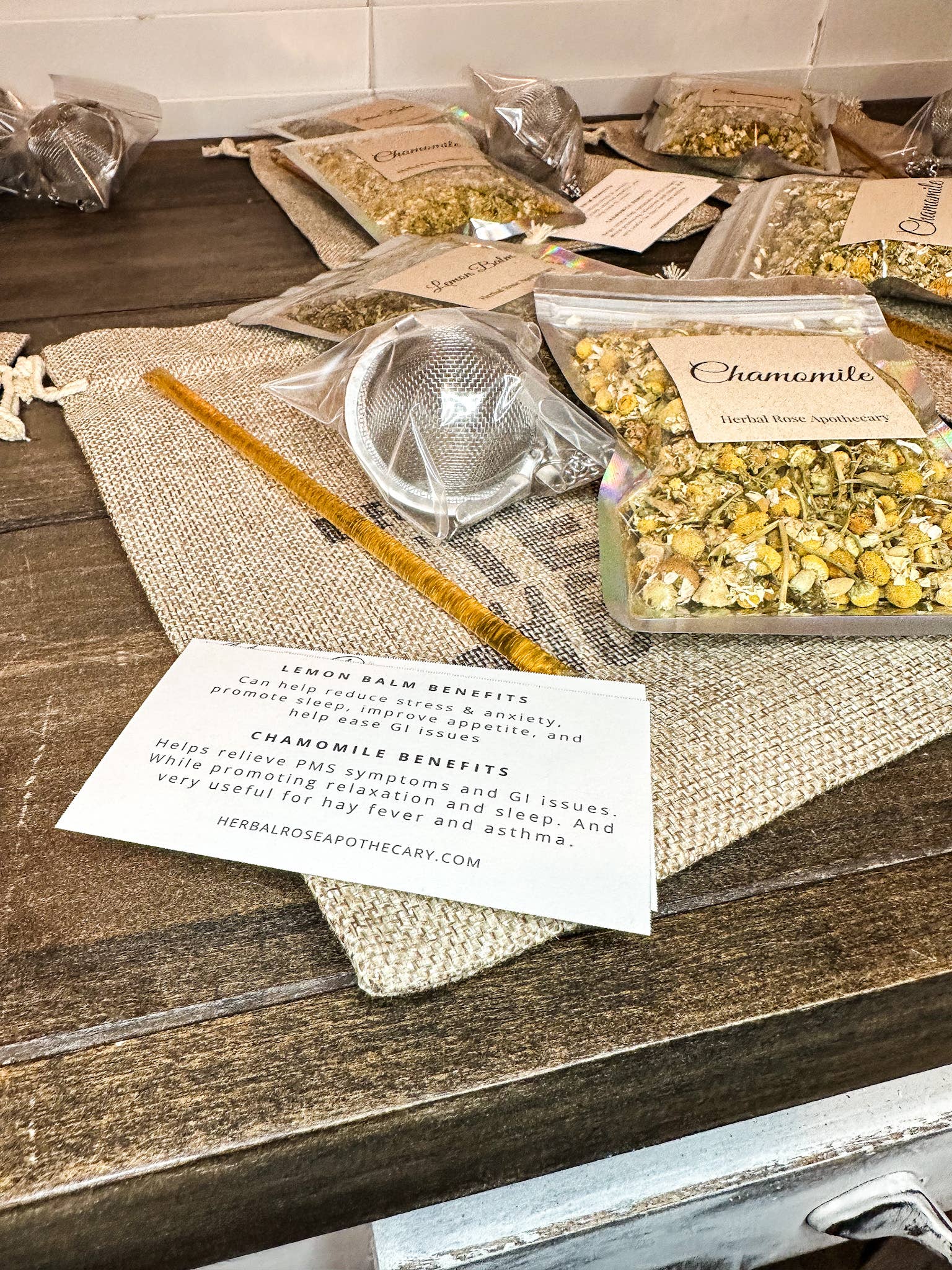 Herbal Rose Apothecary - Wholesale Loose Tea - Herbal Tea Gift Bag (White Label)1