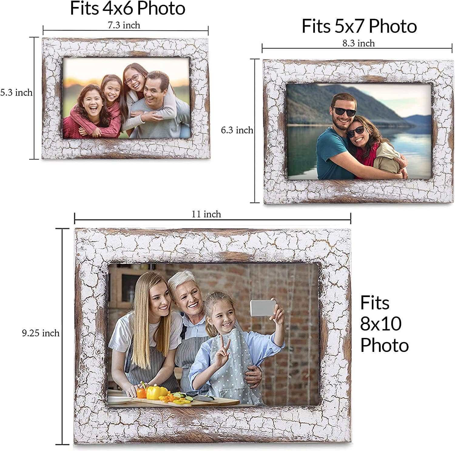 REMOVED BRAND - Wholesale Picture Frame - Farmhouse Picture Frames Distressed Wood Rustic Picture Fram1