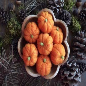 Pumpkin Decor from Straw Trivets for Boho Fall Decor