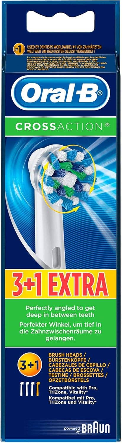 MEHIAZ - Wholesale Toothbrush - Oral-B CrossAction Refill Heads—4 ct7