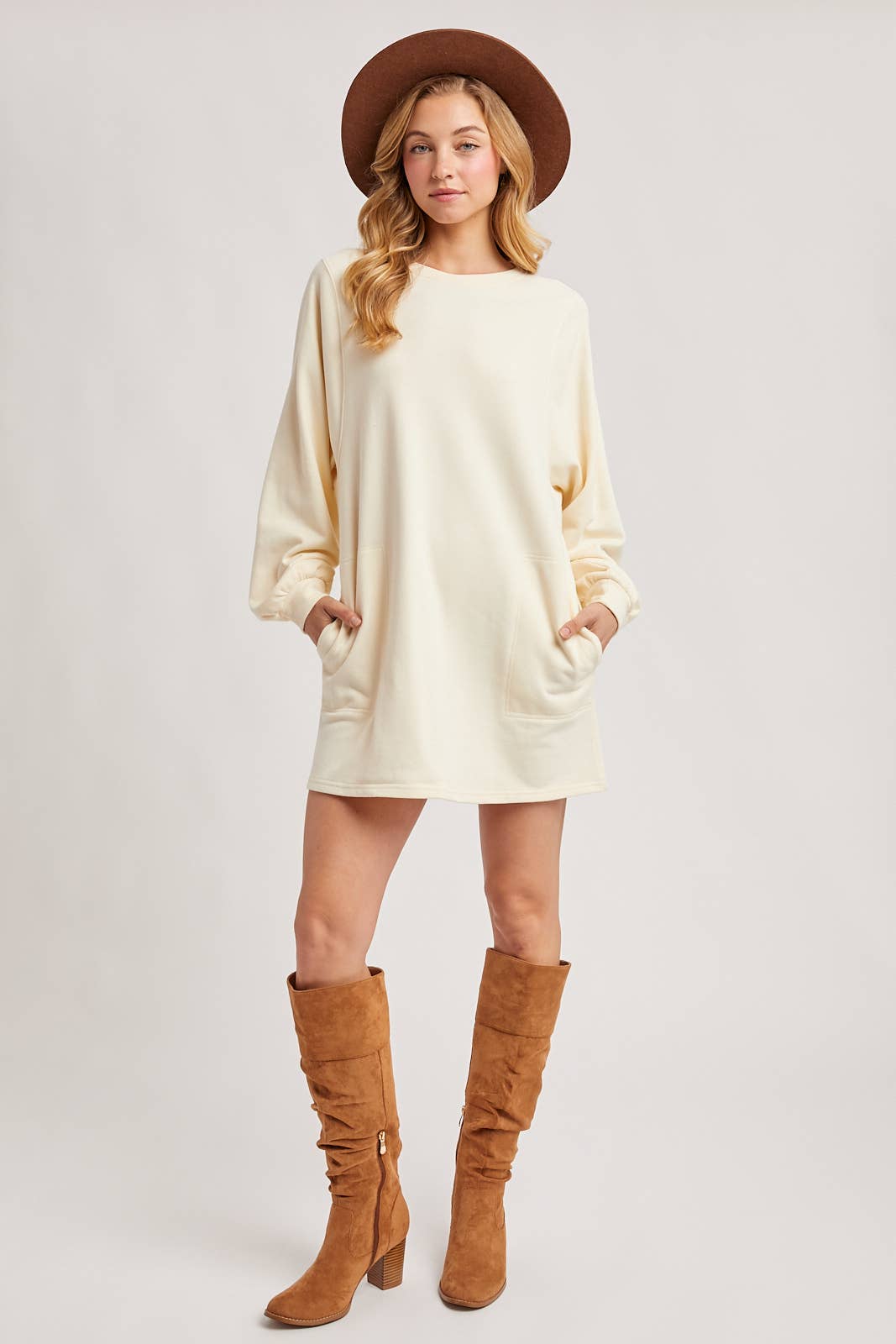 Bluivy - Vente Robe – femme - Robe mini en french terry23