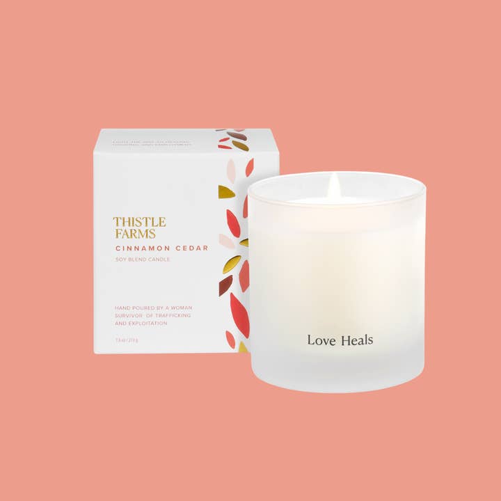 Cinnamon Cedar Holiday Candle | Orange Cinnamon Vanilla for wholesale by Thistle Farms