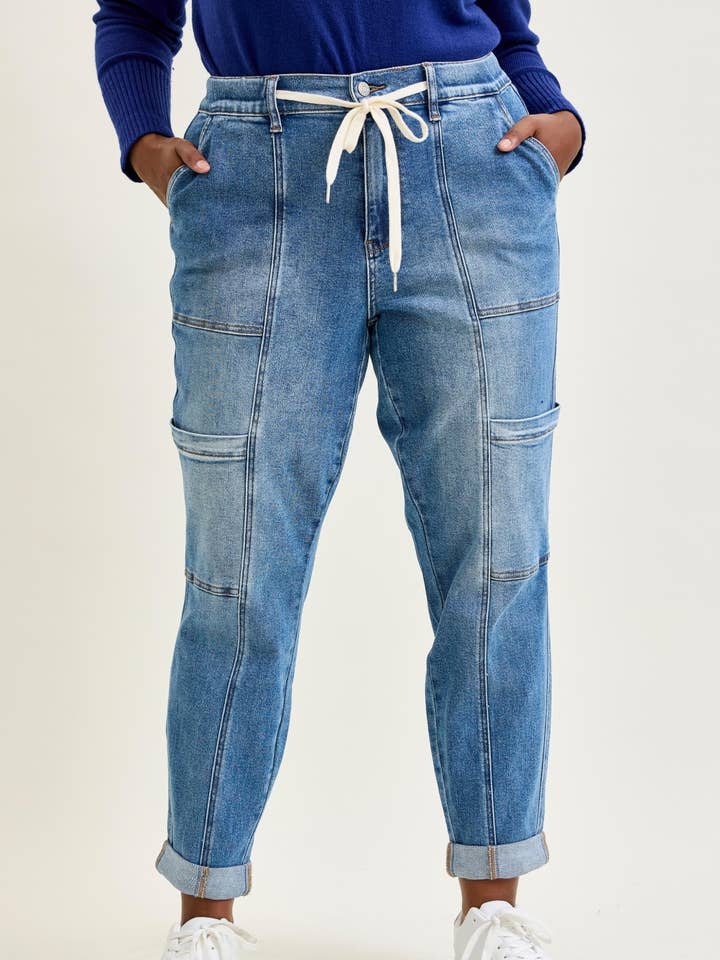 HW Cuffed Cargo Jogger - PLUS for wholesale by Judy Blue Jeans