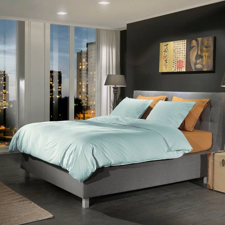 Percale Bettwäsche (versión alemana) 155 Whispering Blue para venta al por mayor de Heckettlane