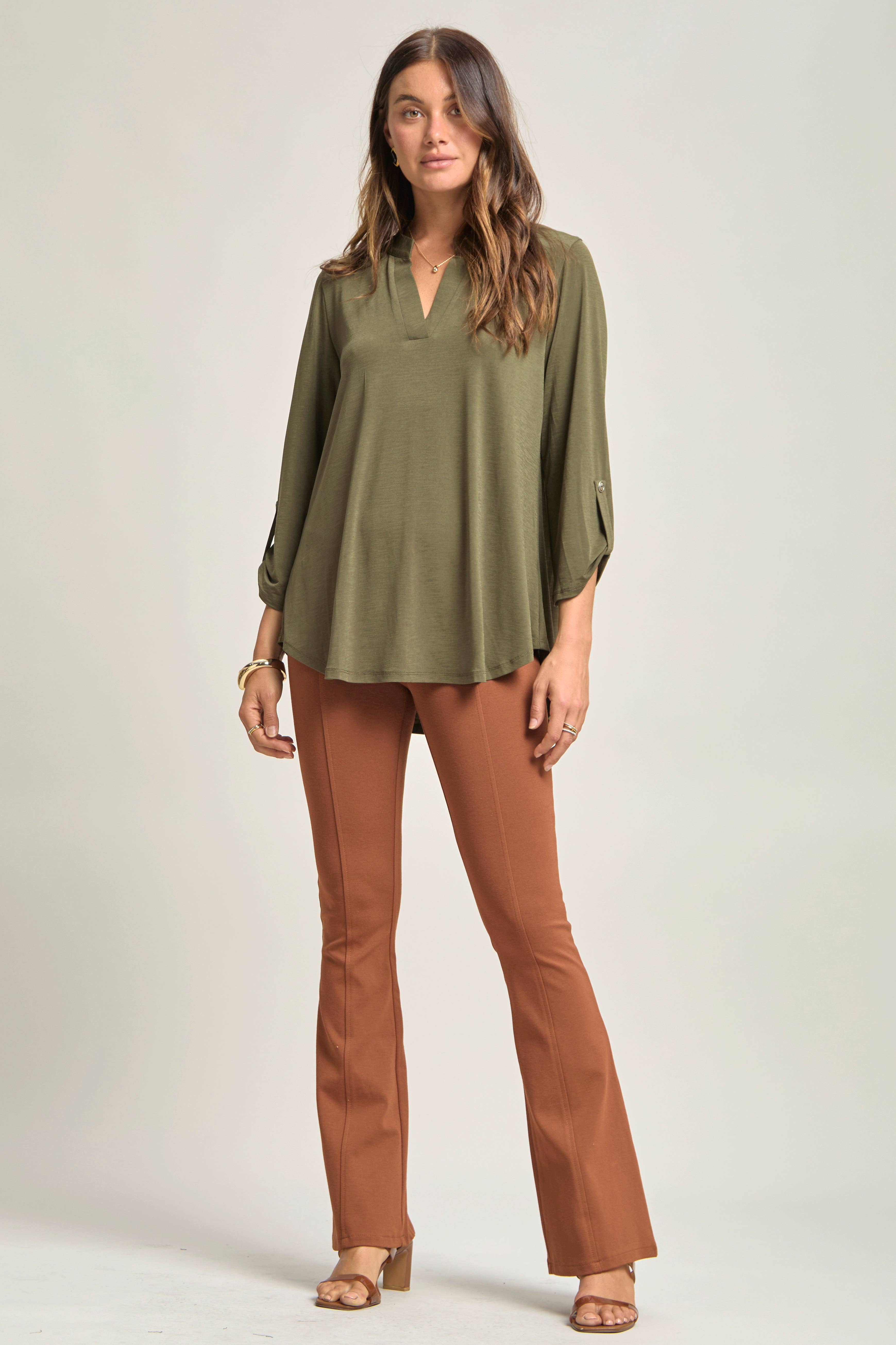 Dear Scarlett - Vente Chemisier – femme - Blouse Lizzy à manches 3/4, pratique pour le voyage5