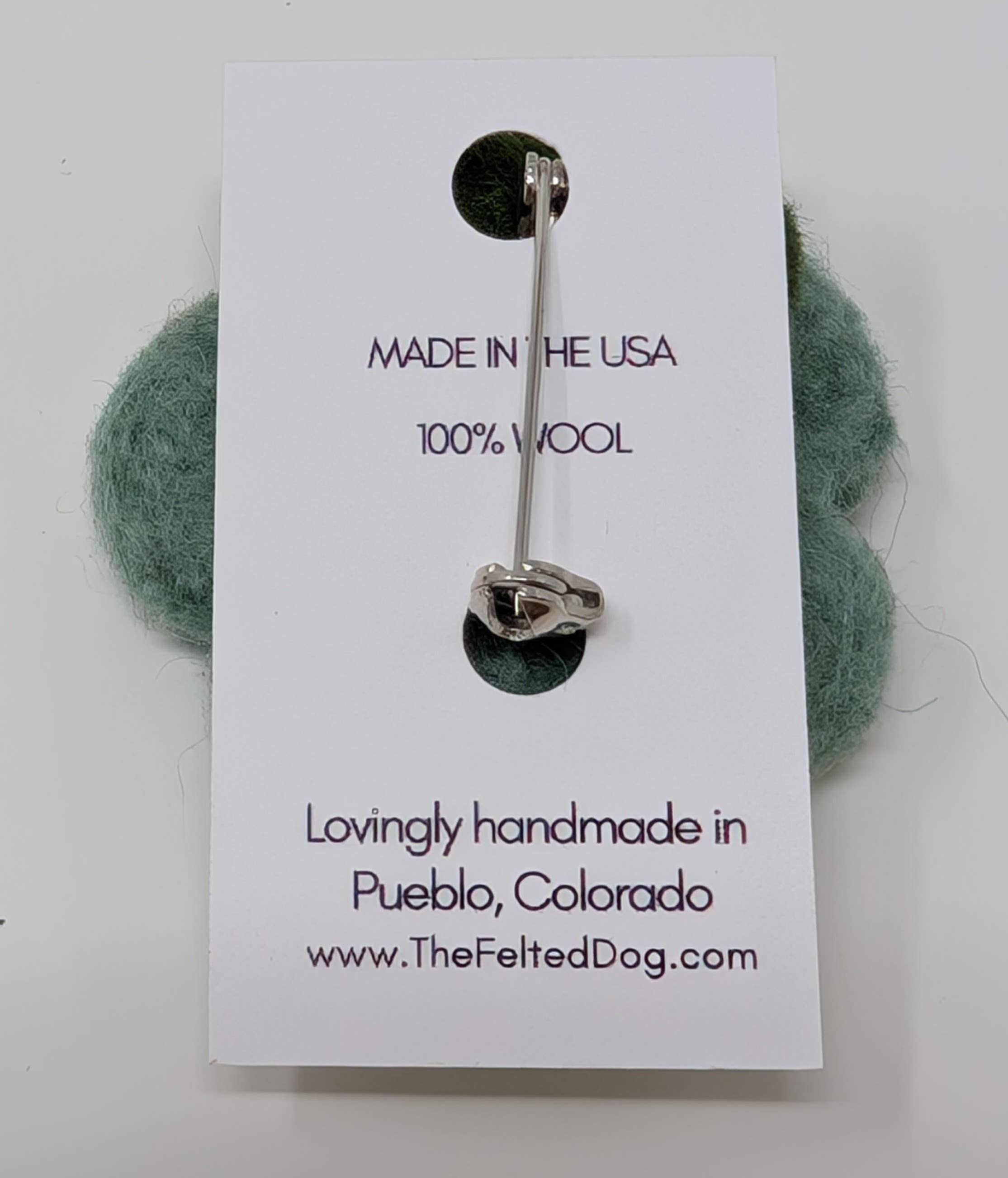 The Felted Dog - Wholesale Brooch - Felted Flower Pin4