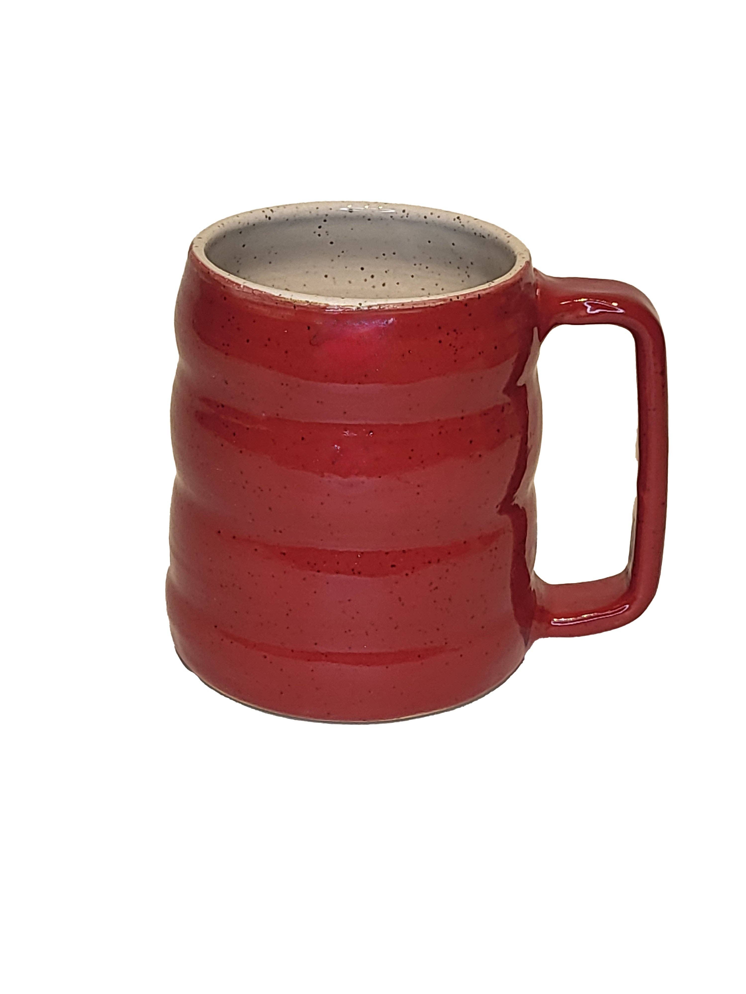 Stoney Ridge Pottery - Vente Tasse à café - Mug à café ondulé en grès fait main4