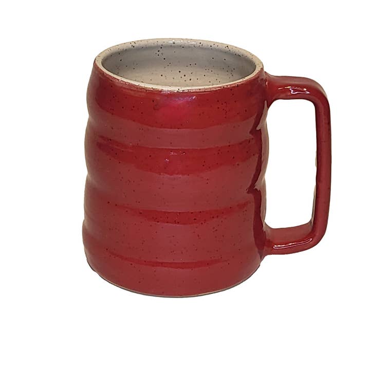 Stoney Ridge Pottery - Vente Tasse à café - Mug à café ondulé en grès fait main4
