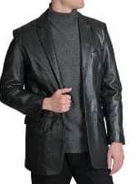 Leren blazer voor wholesale door Alberto Nardoni