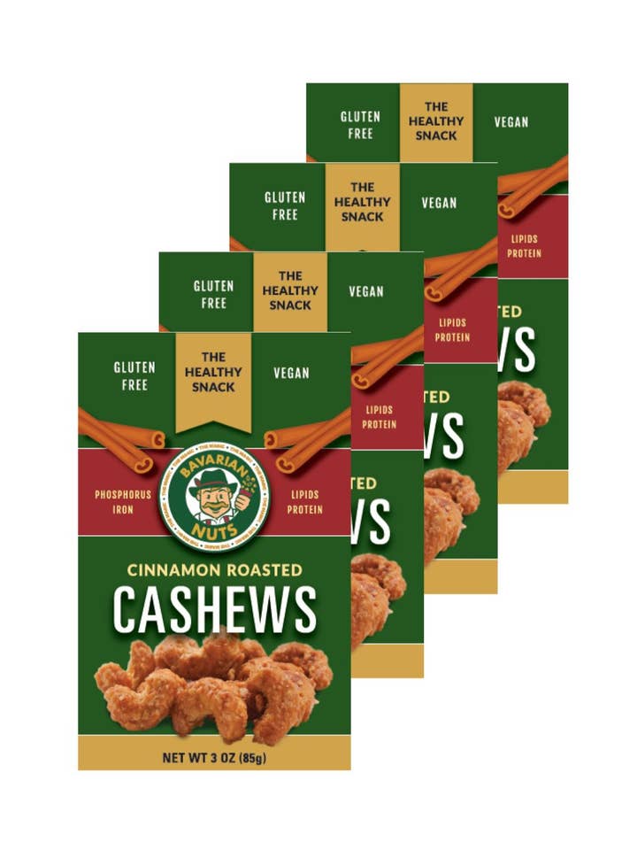 Kaneel geroosterde CASHEWNOTEN - 3oz. voor wholesale door Magic Bavarian Nuts