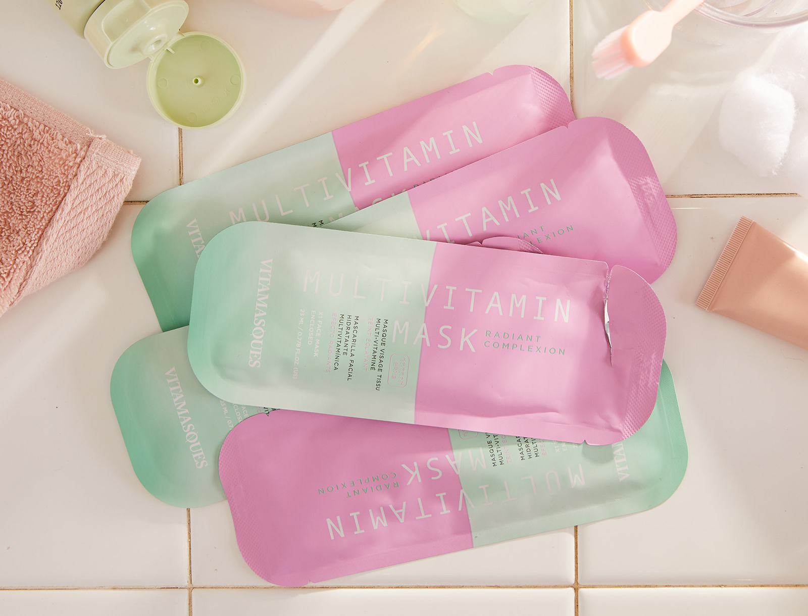 Vitamasques US - Wholesale Skincare Face Mask - 5-pack Multivitamin Face Sheet Mask2