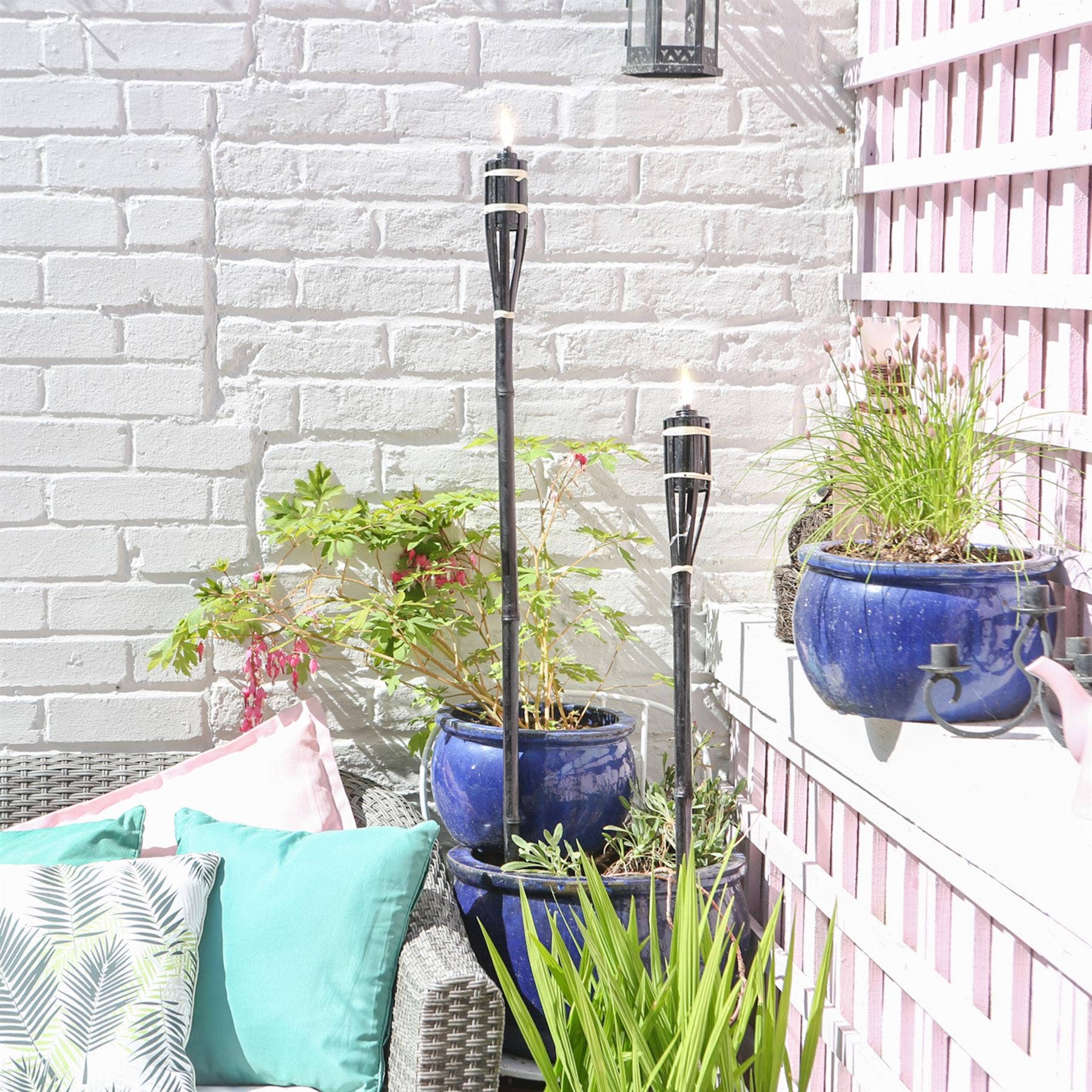 Rinkit Ltd - Wholesale Jar/Filled Candle - Harbour Housewares Bamboo Garden Tiki Torch - Natural6