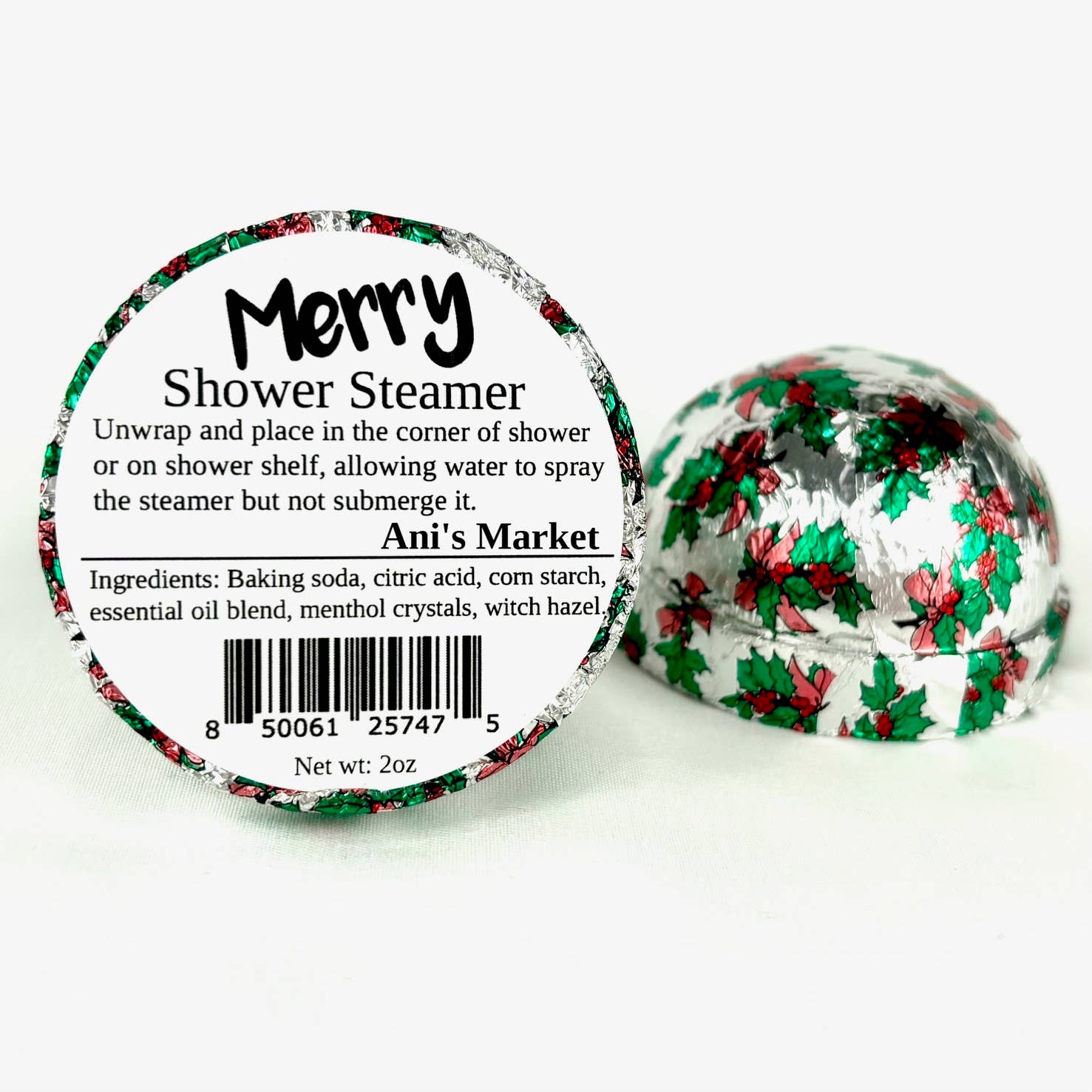 Ani’s Market LLC - Wholesale Shower Steamer/Bomb - Shower Steamers Eucalyptus Tea Tree Essential Oil Gift Merry1